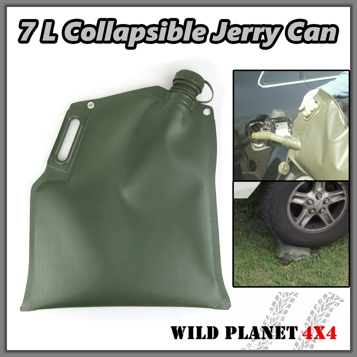 7L Collapsible Jerry Can Fuel Bladder Fuel Petrol Diesel Water Storage