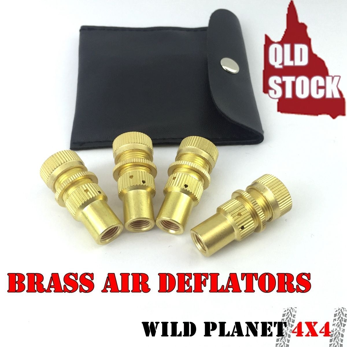 Tyre Deflator 4x Brass Air Deflators PSI Preset Tyre Valve Core Tool