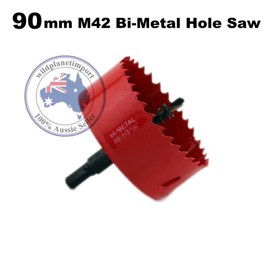 90mm M42 BiMetal Hole Saw with Arbor Metal sheet cutting wood plaster
