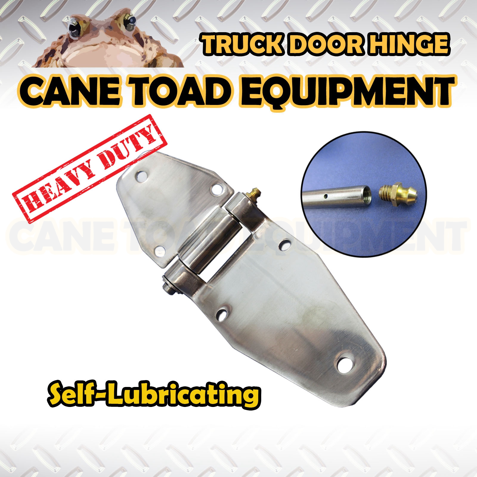 Selflubricating Truck Rear Door Hinge Stainless Stell 190mm