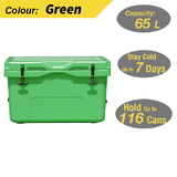 65L Hard Cooler Ice Box Chilly Bin Esky Camping Picnic Fishing 2in1 Thermal Container Green 