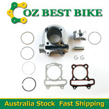 GY6 150cc Engine Cylinder Bore 57.4mm Piston Rings Head Gasket Scooter Moped ATV Gokart