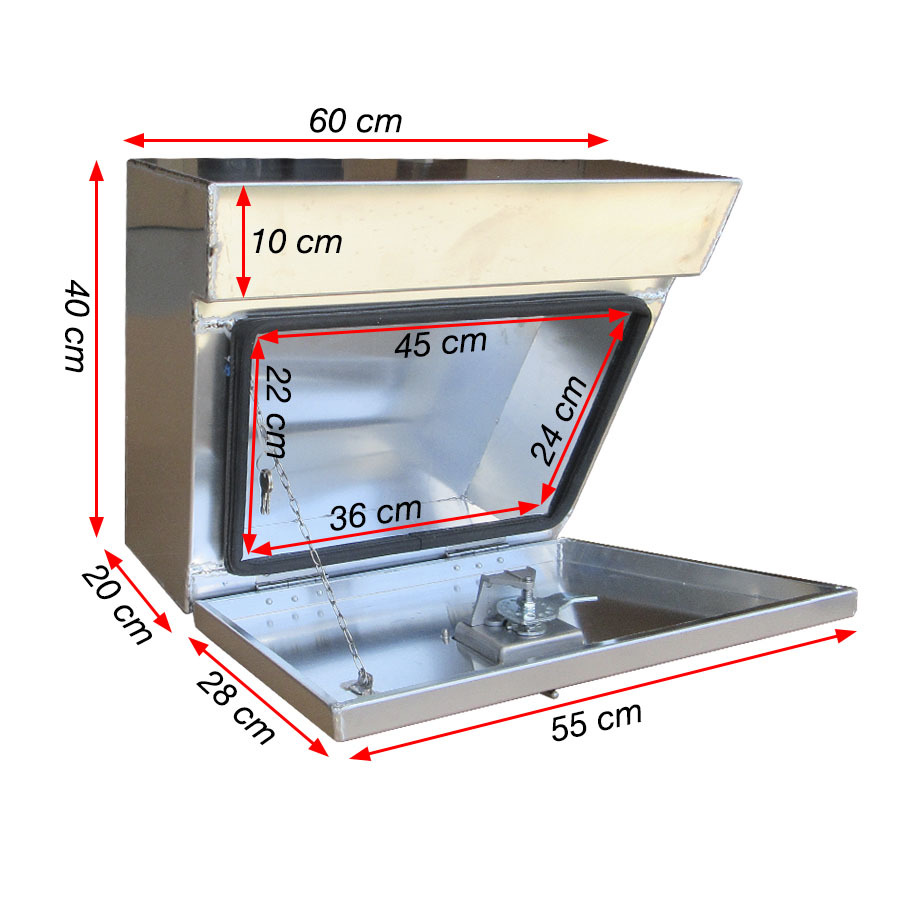 Aluminium Under Tray Tool Box with T LOCK Heavy Duty Vehicle Chest