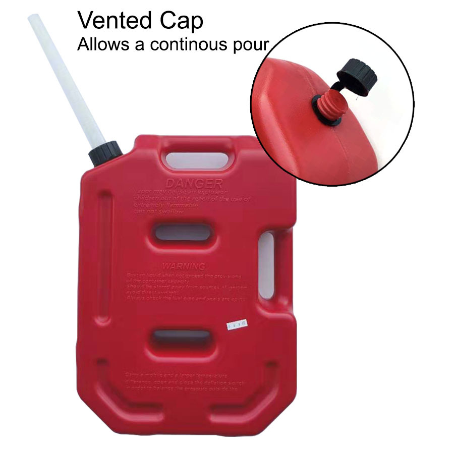 10L Jerry Can Fuel Container RED Heavy Duty Spare Petrol Container