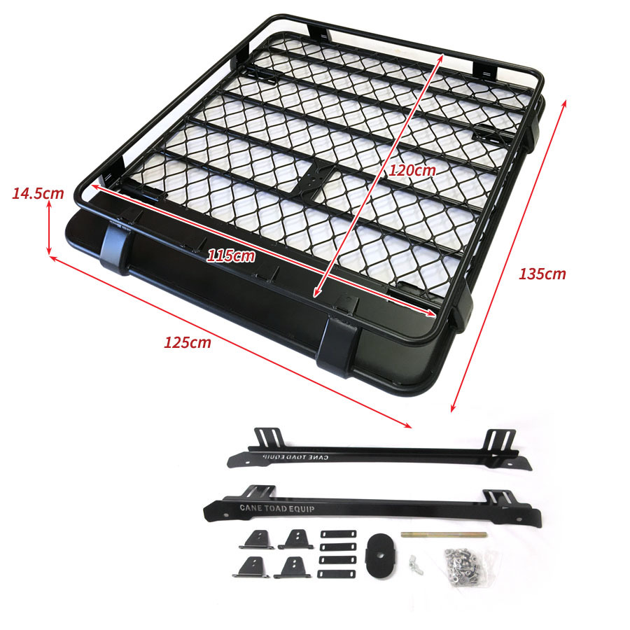 Aluminium Roof Basket For Hilux Ranger Triton Navara Dmax Dual Cab UTE