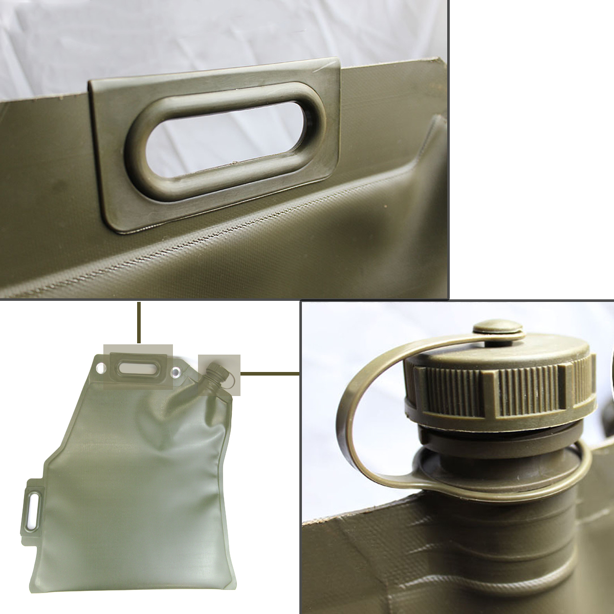 20L Collapsible Jerry Can Fuel Bladder Fuel Petrol Diesel Water Storage