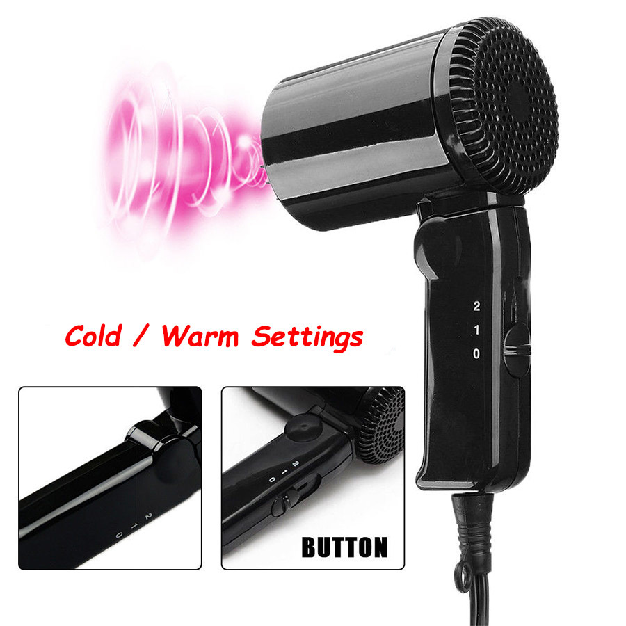 12V Portable Hairdryer Hair Dryer Dry Car Caravan Camping Travel Glass