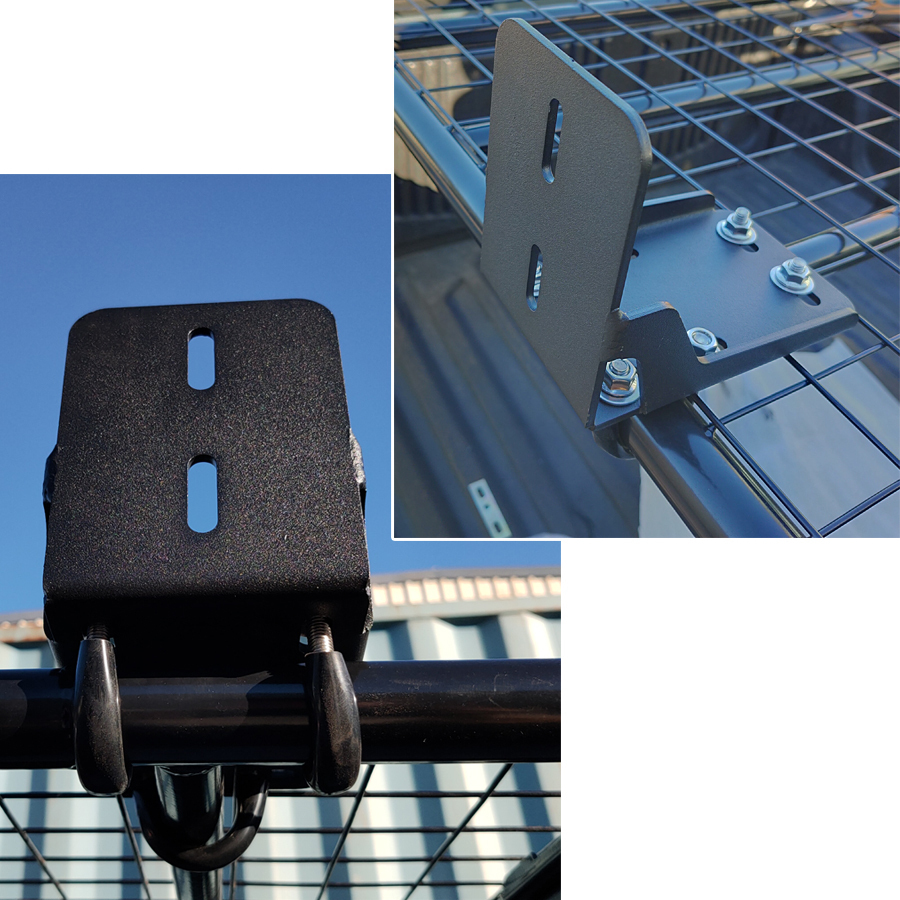 Universal Awning Bracket Powder Coated Steel Suit Roof Rack Flat Tray