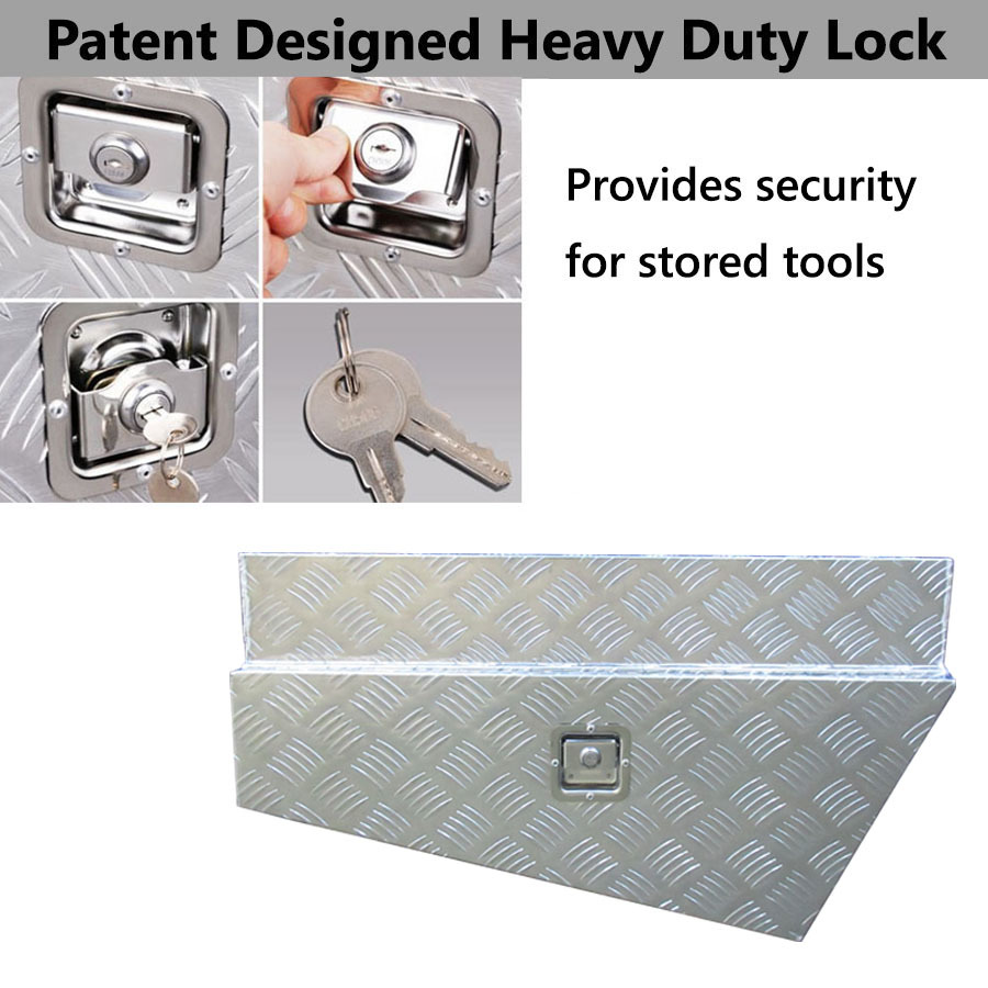 Aluminium Under Tray Ute Tool Box Heavy Duty Vehicle Chest Storage w