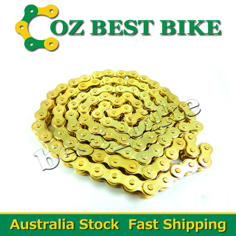 420 Chain 104 Links Gold For ATV SSR CRF50 Taotao Sunl 110cc 125cc Dirt Pit Bike