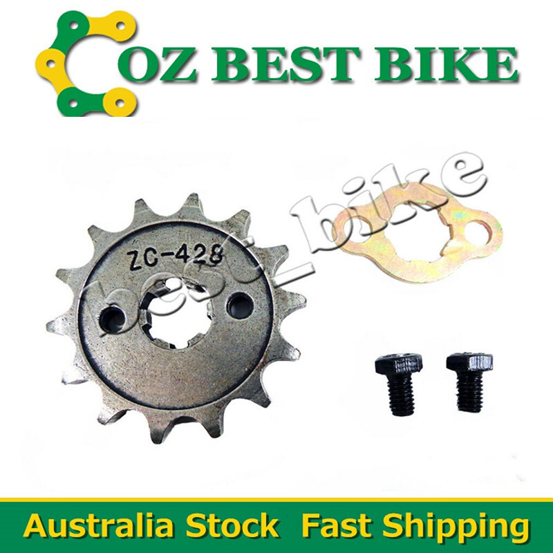 428 front chain sprockets 14 teeth with cog and nut for ATV Quad dirt
