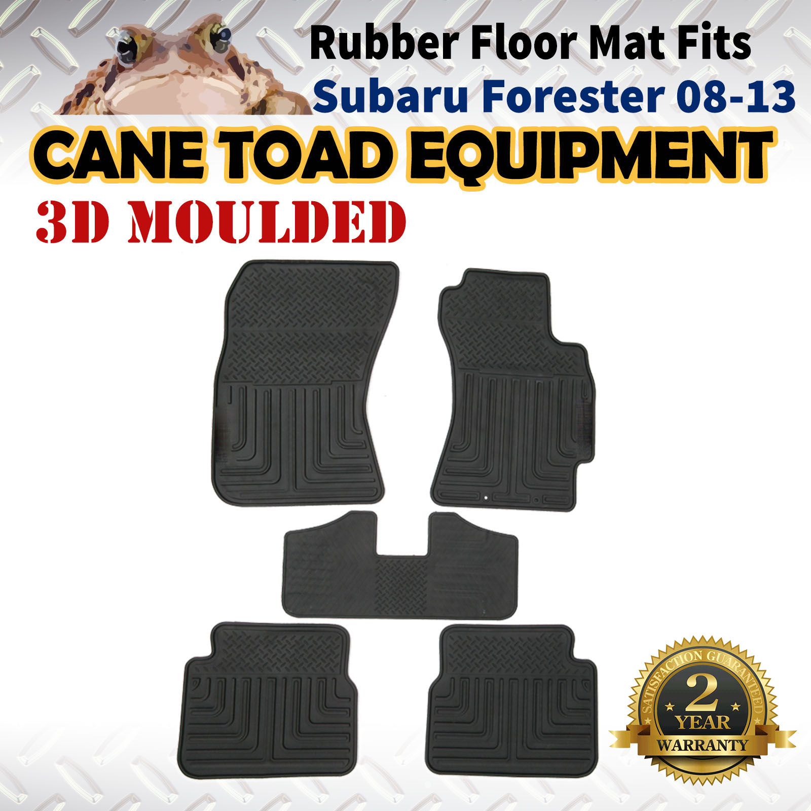 3d Rubber Floor Mats Fits Subaru Forester 08 13 1st 2nd Row Heavy