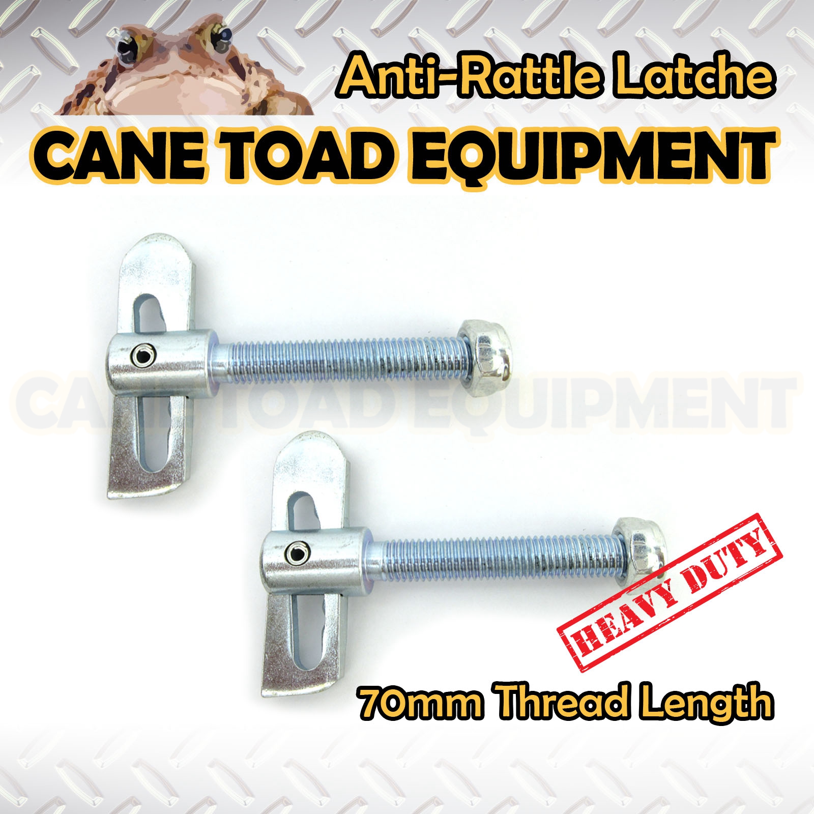 2*AntiRattle Latch Fastener Zinc Plated Drop Lock Trailer Tailgate
