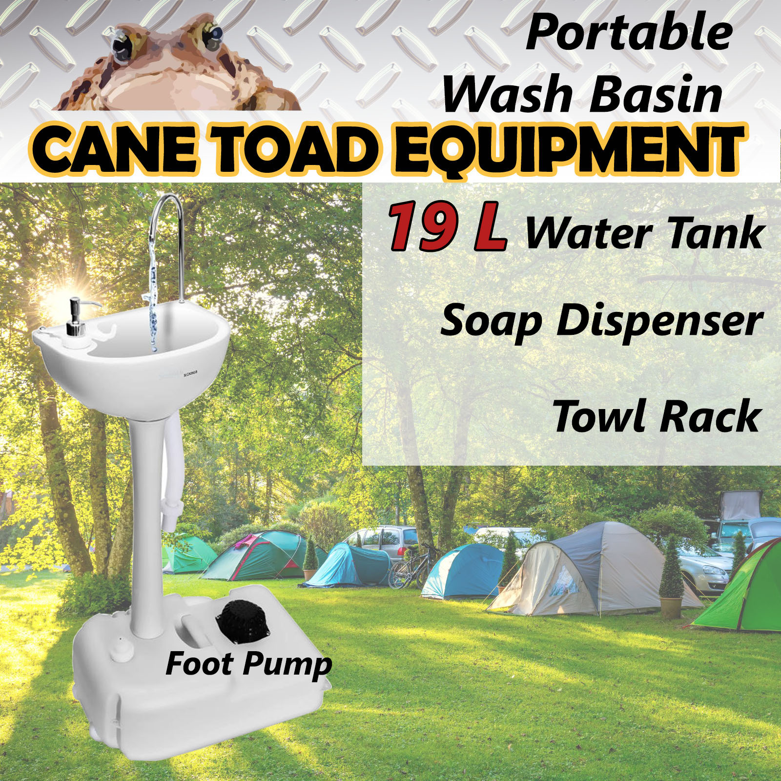 Portable Sink Wash Basin Stand Camping Food Event