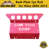 3mm Red Bash Plate Front Guard for Toyota Hilux 2005-2015 SR SR5 1PC