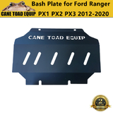  3mm Bash Plate Fits Ford Ranger PX123 2012-2021 Front Engine Sump Guard Black 4WD