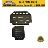 2PCS 3mm Black Bash Plate Front Sump Guard for Ford Ranger PX 1 2 3 2012-2020