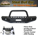 Bull Bar Winch Bar + Lights Fits TOYOTA Hilux 12-15 Airbag Winch Compatible ADR