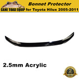 Bonnet Protector for Toyota Hilux SR SR5 2005 - 07/2011 Tinted Guard Black