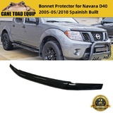 Bonnet Protector Black Tinted Guard For Nissan Navara D40 Spanish 2005-2015 