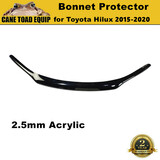 Bonnet Protector Guard for Toyota Hilux 2015-2020 N80 SR SR5 Tint Black 