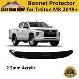 Bonnet Protector Guard for Mitsubishi Triton MR 2019-2023 Tinted Black Colour