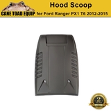 Bonnet Scoop Hood Raptor Style to suit Ford Ranger PX1 T6 2012-2015 Matt Black