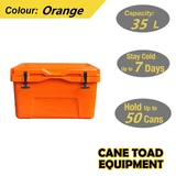 35L Hard Cooler Ice Box Chilly Bin Esky Camping Picnic Fishing 2in1 Thermal Container Orange