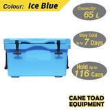 65L Hard Cooler Ice Box Chilly Bin Esky Camping Picnic Fishing 2in1 Thermal Container Ice Blue