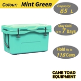 65L Hard Cooler Ice Box Chilly Bin Esky Camping Picnic Fishing 2in1 Thermal Container Mint Green 