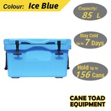 85L Hard Cooler Ice Box Chilly Bin Esky Camping Picnic Fishing 2in1 Thermal Container Ice Blue