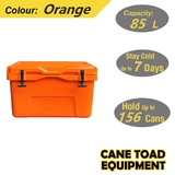 85L Hard Cooler Ice Box Chilly Bin Esky Style Camping Picnic Fishing 2in1 Thermal Container Orange