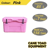 85L Hard Cooler Ice Box Chilly Bin Esky Style Camping Picnic Fishing 2in1 Thermal Container Pink