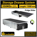 Drawer System Storage Cargo Rear Drawer 130cm with Fridge Slide Universal Lockable 4WD 4X4