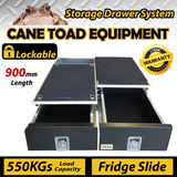 90CM Vehicle Storage Drawers Cargo Rear Drawer 100CMw Fridge Slide Universal Lockable 4WD 4X4