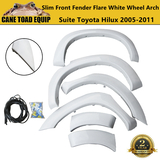 White Fender Flares OEM Design Wheel Arch for Toyota Hilux SR5 SR 2005-2011 6pcs