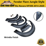 Fender Flares fit Nissan Navara D23 Jungle Style Wrinkle Finish 6PCS NP300 2014-2020 6PCS Wheel Arch 4WD 