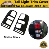 Matte Black Tail Light Cover to suit Holden Colorado RG 2012-Onwards