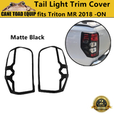 MATTE Black Tail Light Trim Cover suits Mitsubishi Triton MR 2019-Onwards Protector