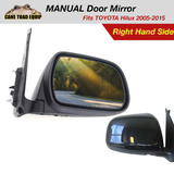 Right Manual Door Mirror Fits TOYOTA Hilux 2005-2015 UTE RHS KUN GGN 879100K011