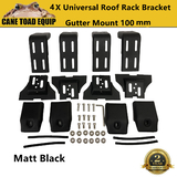 Universal Roof Rack Brackets 100MM 2 Pair for Rain Gutter Mounts Adjustable 4x4 4WD