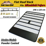 Flat Roof Rack Fits Mitsubishi PAJERO 99 -2018 Powder Coated Steel Matte Finish Low Profile platform 