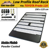 Flat Roof Rack Fits TOYOTA Prado 120 series Steel Powder Coated Flat Low Profile 4x4 