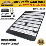 Flat Roof Rack Fits TOYOTA Prado 150 series Steel Powder Coated Flat Low Profile Carrier 4x4 4WD
