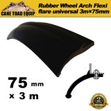 Rubber Wheel Arch Flexi Flare Universal 3m x 75mm Suit All type of 4WD for Hilux Patrol