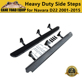 Heavy Duty Steel Side Steps Rock Slider fit Nissan Navara D22 2001-2015 Chassis Mount