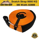 Snatch Strap 8000kg 60mm x 9M Recovery Strap 4x4 Orange Tow Winch Extension SWL 4T