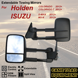 Pair of Extendable Towing Mirrors Fits Isuzu D-MAX 2012+ & Holden Colorado RG 2012+ 