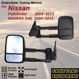 Pair Extendable Towing Mirrors Fits Nissan Pathfinder 04~13; Navara 04~15