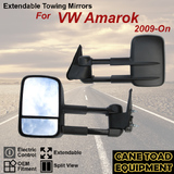 Pair Extendable Towing Mirrors Fits Volkswage Amarok 2009 - ONWARDS 